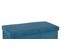 Pouf Pliant Double Bleu Foncé En Velours - L. 76,6 X L. 38 X H. 37,5 Cm