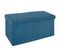 Pouf Pliant Double Bleu Foncé En Velours - L. 76,6 X L. 38 X H. 37,5 Cm