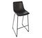 Tabouret En Métal Coloris Noir - 40.5 X 34.5 X 101.5 Cm