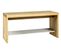 Banc En Mdf Coloris Chêne-chromé - Dim : L81 X P30 X H40 Cm