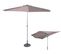 Parasol De Balcon En Aluminium Époxy Coloris Taupe - Dim : 2,7 X 1,3 M