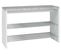 Banc En Tube D'acier Chromé Et Mdf Optique Béton - Dim : L81 X P30 X H55 Cm