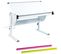 Bureau Pour Enfants 3 En 1 Réglable En Hauteur Blanc - Dim : L115 X H 62-93 X P73 Cm