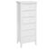 Chiffonnier De 6 Tiroirs En Bois Blanc - Dim : L45 X L30 X H113 Cm