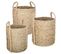 Lot De 3 Paniers De Rangement En Osier Coloris Naturel