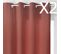 Lot De 2 Rideaux En Polyester Coloris Blush - Dim : L.260 X L.140 Cm