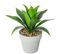 Plante artificielle en ciment et plastique, gris - Dim : L.28 x l.28 x H.34 cm