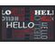 Tapis Anti-poussière En Polyamide Multicolore Motif Hello - Dim : 40 X 60 Cm