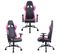 Chaise Gaming, Fauteuil Gamer Noir Et Rose Taille L