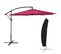 Parasol Déporté Oahu Rond 3,50m De Diamètre Fuchsia + Housse