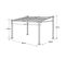 Pergola Murale 3 × 4m Fréjus Taupe - Structure Aluminium