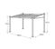 Pergola Murale 3 × 4m Fréjus Taupe - Structure Aluminium