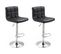 Lot De 2 Tabourets De Bar Noir Mike