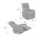 Fauteuil Électrique Inclinable Relax Gris Anthracite