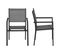 Lot De 6 Chaises En Aluminium Anthracite - Textilène Gris