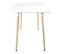 Table Rectangulaire 120 × 70cm Blanche Pia
