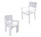 Salon De Jardin Venezia Extensible 132/264 En Aluminium Blanc - 10 Places