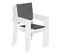 Lot De 8 Chaises Rembourrées En Aluminium Blanc - Textilène Gris