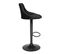 Lot De 2 Tabourets De Bar En Velours Noir Robin