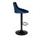 Lot De 2 Tabourets De Bar En Velours Bleu Robin