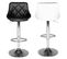 Lot De 2 Tabourets De Bar Noir Et Blanc Jasper