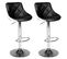 Lot De 2 Tabourets De Bar Noir Et Blanc Jasper