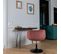 Tabouret De Bar En Velours Rose Nolan