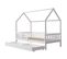 Lit Cabane Pour Enfant 190x90cm Blanc Avec Tiroirs Marceau