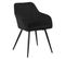 Chaise En Velours Bertille Noire