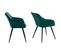 Chaise En Velours Bertille Verte