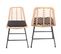 Lot De 2 Chaises En Rotin Synthétique Avec Coussins Oka