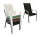 Lot De 8 Chaises Marbella En Textilène Noir - Aluminium Gris