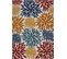 Tapis D'extérieur Rectangle - À Motif Floral - 120x160 cm - Cabana - Multicolore