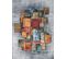 Tapis De Salon Rectangulaire Lavable En Machine A Motif Abstrait 160x230 Cm - Stampa 2116 - Gris