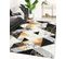 Tapis De Salon Rectangulaire Lavable En Machine A Motif Geometrique 160x230 Cm - Stampa 2244 - Noir