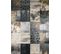 Tapis De Salon Rectangulaire Lavable En Machine A Motif Geometrique 160x230 Cm - Stampa 2490 - Gris