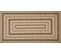 Tapis De Salon Intérieur Extérieur Rectangle Nature  Aspect Jute Noir 80x150cm