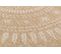 Tapis De Salon Intérieur Extérieur Rectangle Nature  Aspect Jute  Blanc 120x120cm