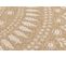 Tapis De Salon Intérieur Extérieur Rectangle Nature  Aspect Jute  Blanc 120x120cm