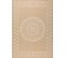 Tapis De Salon Intérieur Extérieur Rectangle Nature  Aspect Jute  Blanc 160x230cm