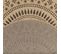 Tapis De Salon Intérieur Extérieur Rectangle Nature  Aspect Jute Noir 160x160cm