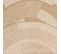 Tapis De Salon Intérieur Extérieur Rectangle Nature  Aspect Jute  Blanc 160x160cm