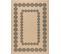 Tapis De Salon Intérieur Extérieur Rectangle Nature  Aspect Jute Noir 120x170cm