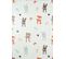 Tapis Chambre Enfant Motif Animaux - 160x230 Cm - Happy - Crème