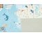 Tapis Enfant Carte Du Monde - 120x160 Cm - Happy - Bleu