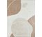 Tapis De Salon Moderne Motif Abstrait - 120x160 Cm - Grege - Beige