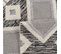 Tapis Relief Losange - Poils Court - 650 Anthracite - Nala - 120x170 cm