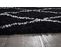 Tapis De Salon Motif Berbère Laine Artificielle Asma 160x230cm Noir