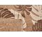 Tapis à Motif Feuille Marron Intérieur Et Extérieur Tulum 60x90