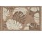 Tapis à Motif Feuille Marron Intérieur Et Extérieur Tulum 60x90